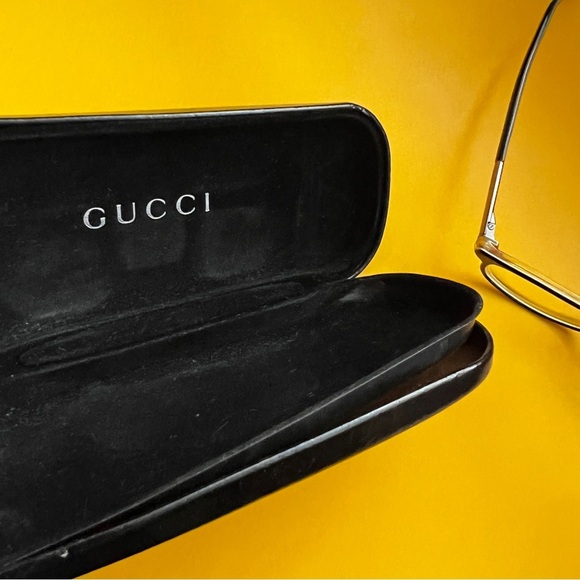 vintage Gucci eyeglasses with case frames glasses - Picture 7 of 14